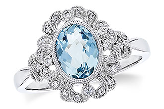 H282-93334: LDS RG .98 AQUA 1.14 TGW (8x6MM AQ)