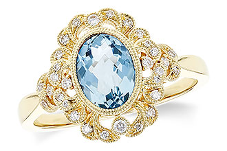 H282-93334: LDS RG .98 AQUA 1.14 TGW (8x6MM AQ)