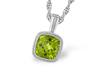 H282-96998: NECKLACE .95 CT PERIDOT
