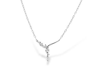 H282-97862: NECKLACE 1.22 TW FANCY CUT DIAMONDS (18")