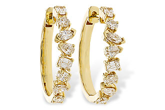 H282-99643: EARRINGS 1.15 TW FANCY CUT DIAS