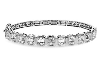 H283-82434: BANGLE .81 TW BAGUETTE 1.00 TW