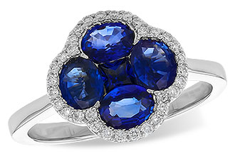 H283-83362: LDS RG 1.72 TW SAPPHIRE 1.87 TGW