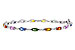 H283-84262: BRACELET 4.76 MULTI-COLOR SAPPH 5.08 TGW (7")