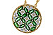 H283-84271: NECK 1.02 EMERALD TW 1.32 TGW