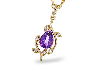 H283-85143: NECKLACE .88 AMETHYST .93 TGW (8x6MM AMY)