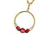 H283-86071: NECKLACE .79 RUBY .89 TGW
