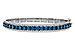H283-86971: BANGLE 4.05 BLUE DIAS 5.50 TW