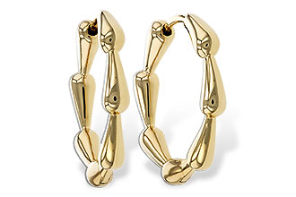 H283-87871: GOLD EARRINGS (21MM)