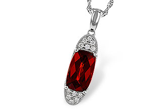 H283-88743: NECK 2.45 GARNET 2.55 TGW