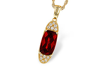 H283-88743: NECK 2.45 GARNET 2.55 TGW