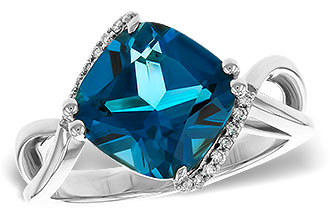 H283-88780: LDS RG 4.42 LONDON BLUE TOPAZ 4.50 TGW (10MM LBT)