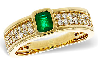 H283-88807: LDS RG .42 EMERALD .75 TGW (5x4MM EM)