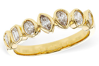 H283-88816: LDS DIA WED RG .62 TW FANCY CUT DIAS