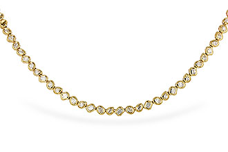 H283-89716: NECKLACE 2.25 TW FANCY CUT DIAS (17.25")
