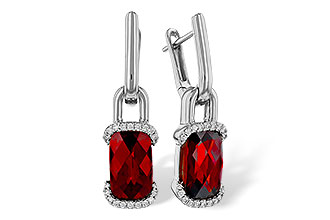 H284-73307: EARR 4.65 TW GARNET 4.80 TGW (10x6MM GAR)