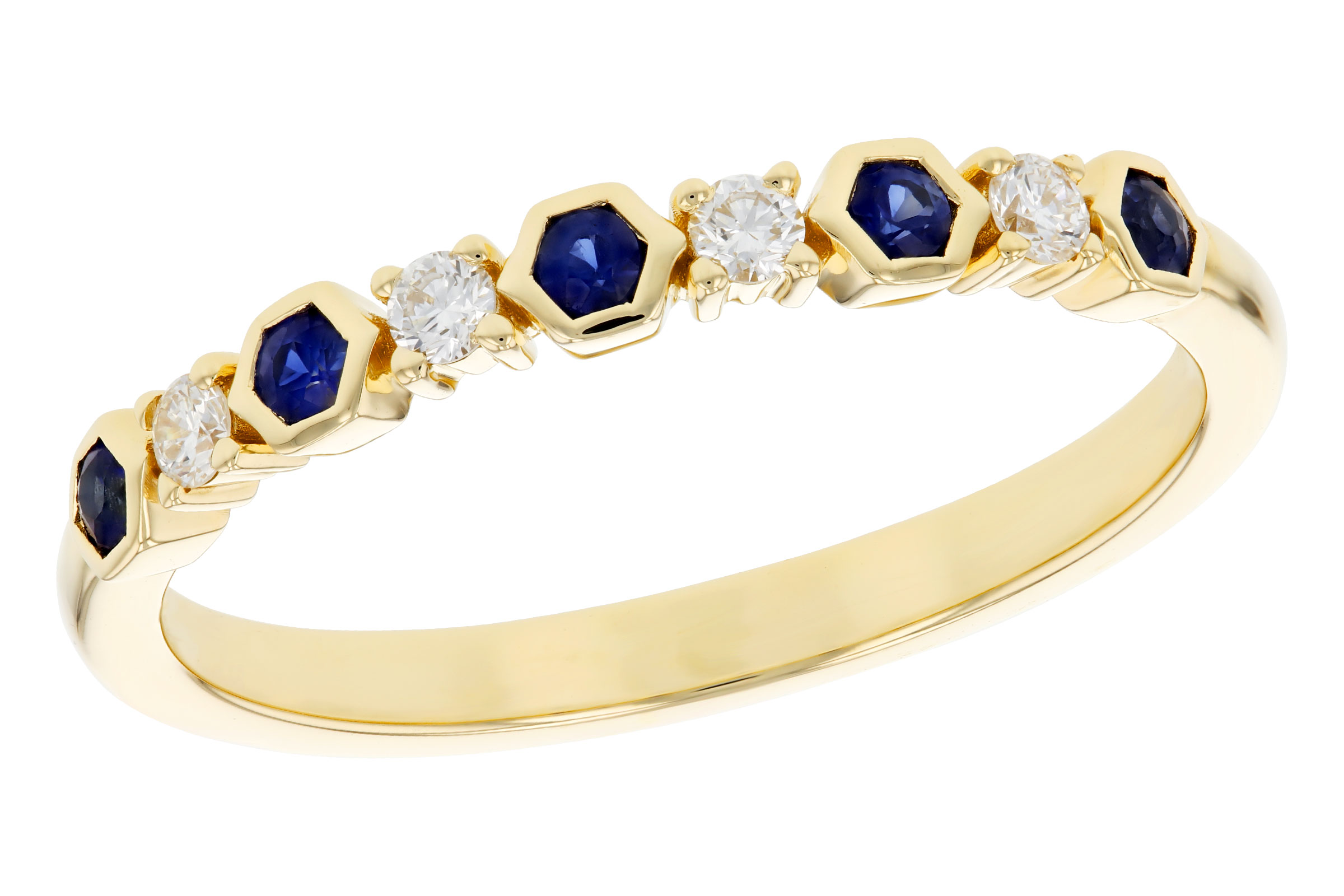 H284-76043: LDS WED RG .14 TW SAPPHIRE .24 TGW
