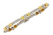 K009-28780: BRACELET WG LINKS & YG BARS .45 TW