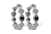 K010-18734: EARRINGS .20 SAPP .25 TGW