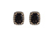 K196-55171: EARR 2.20 SMKY QUARTZ 2.58 TGW W/ BRN DIAS