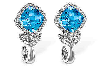K196-61525: EARR 2.12 BLUE TOPAZ 2.14 TGW