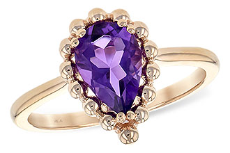 K198-40616: LDS RING 1.06 CT AMETHYST