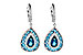 K199-31525: EARR 3.15 TW BLUE TOPAZ 3.32 TGW