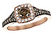 K199-32434: LDS RG .40 BROWN DIA CTR .70 TW