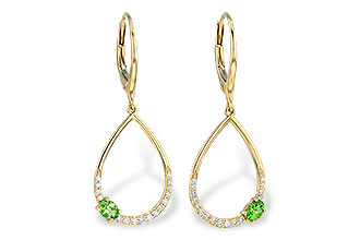 K199-35152: EARR .33 GREEN GARNET .49 TGW