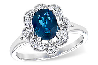 K282-06943: LDS RG 1.35 LONDON BLUE TOPAZ 1.50 TGW