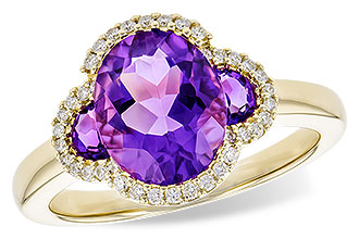 K282-92389: LDS RG 2.44 TW AMETHYST 2.60 TGW