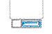 K282-93307: NECK 1.44 BLUE TOPAZ 1.60 TGW