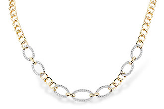 K282-93316: NECKLACE 1.12 TW (17")(INCLUDES BAR LINKS)