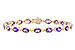 K282-93343: BRACELET 6.86 TW AMETHYST 6.90 TGW
