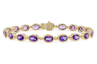 K282-93343: BRACELET 6.86 TW AMETHYST 6.90 TGW