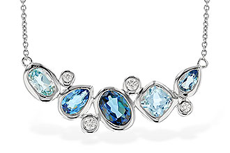 K282-96925: NECK 2.57 BLUE TOPAZ TW 2.72 TGW (18")