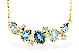K282-96925: NECK 2.57 BLUE TOPAZ TW 2.72 TGW (18")
