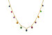 K282-97852: NECK .90 TW MULTI-COLOR SAPPH & GREEN GARNET (18")
