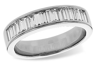 K283-82434: LDS DIA WED RG .70 TW BAGUETTES