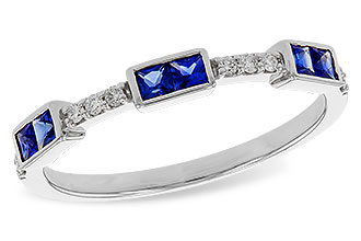 K283-86089: LDS WED RG .36 SAPPHIRE .43 TGW