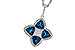 K283-86925: NECKLACE 2.79 LONDON BLUE TOPAZ 2.85 TGW