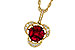 K283-87880: NECKLACE .86 TW RUBY 1.00 TGW