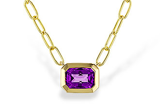 K283-87898: NECKLACE .82 AMETHYST (18")