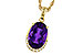 K283-90552: NECKLACE 2.70 AMETHYST 2.76 TGW (12x8MM OV)