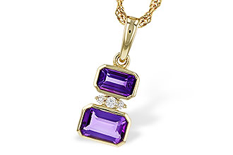 K283-90580: NECK .72 TW AMETHYST .75 TGW
