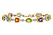 K283-90589: BRACELET 4.63 SEMI-PREC (AMY,BT,CIT,PER) 5.05 TGW