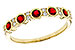 K283-90607: LDS WED RG .33 TW RUBY .45 TGW