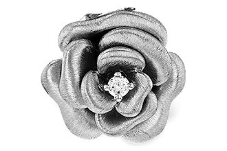 K284-73343: PENDANT .03CT (LARGE FLOWER PENDANT FROM E284-73335)