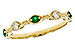 K284-73352: LDS WED RG .10 TW EMERALD .19 TGW