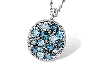 L196-58807: NECK 3.12 BLUE TOPAZ 3.41 TGW